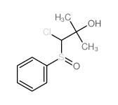 1-(benzenesulfinyl)-1-chloro-2-methyl-propan-2-ol结构式