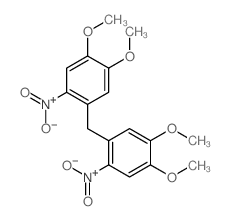 Benzene,1,1'-methylenebis[4,5-dimethoxy-2-nitro- Structure