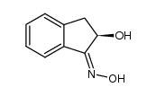 (Z)-(R)-2-hydroxy-1-indanone oxime结构式