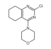 2-chloro-4-morpholin-4-yl-5,6,7,8-tetrahydro-quinazoline结构式