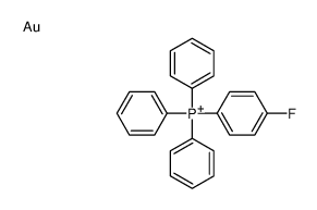 (4-fluorophenyl)-triphenylphosphanium,gold结构式