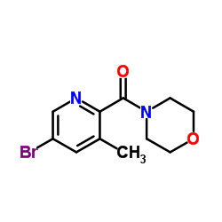 5-BROMO-3-METHYL-2-MORPHOLINOCARBONYLPYRIDINE结构式