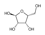 alpha-D-Lyxofuranose(9CI)结构式