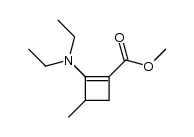 methyl 2-(diethylamino)-3-methylcyclobut-1-enecarboxylate Structure
