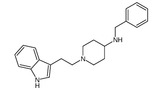 N-benzyl-1-[2-(1H-indol-3-yl)ethyl]piperidin-4-amine结构式