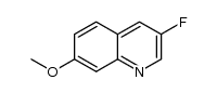 3-fluoro-7-methoxyquinoline结构式
