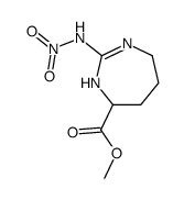methyl 2-nitramido-4,5,6,7-tetrahydro-1H-1,3-diazepine-7-carboxylate结构式