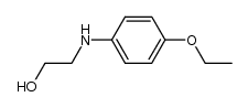 2-(4-ethoxyphenylamino)ethanol结构式