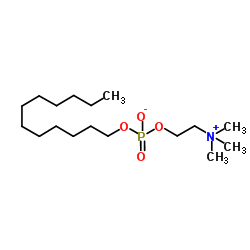 2-(Trimethylammonio)ethyl dodecyl phosphate Structure