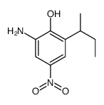 2-amino-6-butan-2-yl-4-nitro-phenol structure