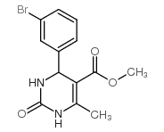 methyl 4-(3-bromophenyl)-6-methyl-2-oxo-3,4-dihydro-1H-pyrimidine-5-carboxylate结构式