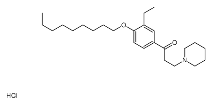 beta-Piperidinoaethyl-4-(n-nonyloxy-3-aethylphenyl)-ketonhydrochlorid [German]结构式