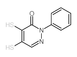 2-phenyl-5-sulfanyl-4-sulfanylidene-1H-pyridazin-3-one Structure