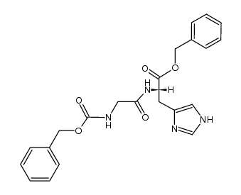 N-Z-glycylhistidine benzyl ester Structure