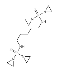 Phosphinothioic amide,N,N'-1,5-pentanediylbis[P,P-bis(1-aziridinyl)- (9CI) structure