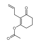 3-Acetoxy-2-allyl-2-cyclohexen-1-on结构式