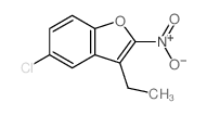Benzofuran,5-chloro-3-ethyl-2-nitro- structure