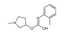 o-Methylcarbanilic acid 1-methyl-3-pyrrolidinyl ester结构式