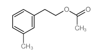 2-(3-methylphenyl)ethyl acetate结构式