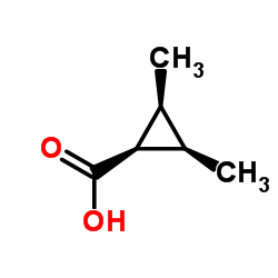 2,3-Dimethyl-cyclopropanecarboxylic acid, (Methyl cis) structure