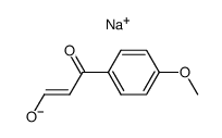 sodium salt of p-methoxybenzoylacetaldehyde Structure