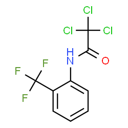 ACETAMIDE, 2,2,2-TRICHLORO-N-[2-(TRIFLUOROMETHYL)PHENYL]- structure