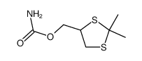 Carbamic acid 2,2-dimethyl-[1,3]dithiolan-4-ylmethyl ester结构式
