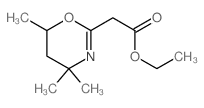 ethyl 2-(4,4,6-trimethyl-5,6-dihydro-1,3-oxazin-2-yl)acetate结构式