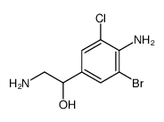 2-amino-1-(4-amino-3-bromo-5-chlorophenyl)ethanol结构式