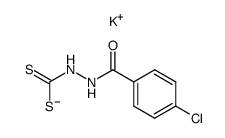 potassium p-chlorobenzoylhydrazinodithioformate Structure