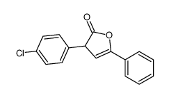 3-(4-chlorophenyl)-5-phenyl-3H-furan-2-one结构式