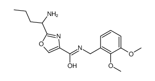 2-(1-aminobutyl)-N-[(2,3-dimethoxyphenyl)methyl]-1,3-oxazole-4-carboxamide Structure