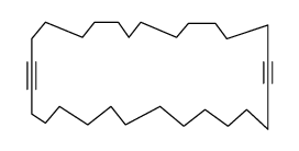 1,15-cyclooctacosadiyne structure