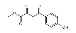 4-(4-hydroxy-phenyl)-2,4-dioxo-butyric acid methyl ester Structure
