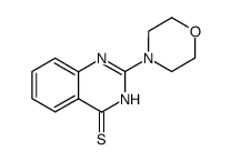 2-morpholin-4-yl-3H-quinazoline-4-thione结构式