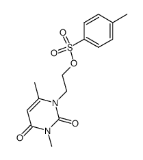 1-(β-(p-toluenesulfonoxy)ethyl)-3,6-dimethyluracil结构式