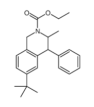 ethyl 6-tert-butyl-3-methyl-4-phenyl-3,4-dihydro-1H-isoquinoline-2-carboxylate Structure