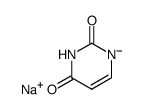 sodium pyrimidin-1-ide-2,4-dione Structure