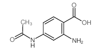 4-acetamido-2-aminobenzoic acid Structure