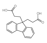 Fluorene-9,9-dipropionic acid Structure