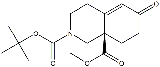 (R)-2-tert-Butyl 8a-methyl 6-oxo-3,4,6,7,8,8a-hexahydroisoquinoline-2,8a(1H)-dicarboxylate Structure