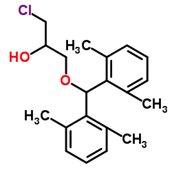 1-[Bis(2,6-dimethylphenyl)methoxy]-3-chloro-2-propanol结构式