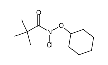 N-chloro-N-cyclohexyloxy-2,2-dimethylpropanamide结构式