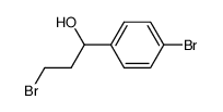 3-bromo-1-(4-bromophenyl)propan-1-ol结构式
