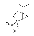 4-hydroxy-1-propan-2-ylbicyclo[3.1.0]hexane-4-carboxylic acid Structure