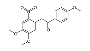 2-(4,5-dimethoxy-2-nitrophenyl)-1-(4-methoxyphenyl)ethanone Structure