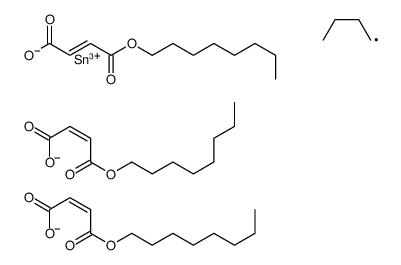 octyl (Z,Z,Z)-6-butyl-6-[[4-(octyloxy)-1,4-dioxobut-2-enyl]oxy]-4,8,11-trioxo-5,7,12-trioxa-6-stannaicosa-2,9-dienoate Structure