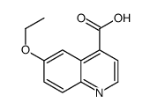 4-Quinolinecarboxylicacid,6-ethoxy-(9CI)结构式