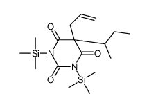 5-(1-Methylpropyl)-5-(2-propenyl)-1,3-bis(trimethylsilyl)-2,4,6(1H,3H,5H)-pyrimidinetrione Structure