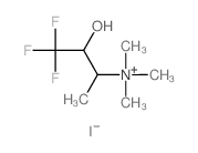 trimethyl-(4,4,4-trifluoro-3-hydroxy-butan-2-yl)azanium结构式